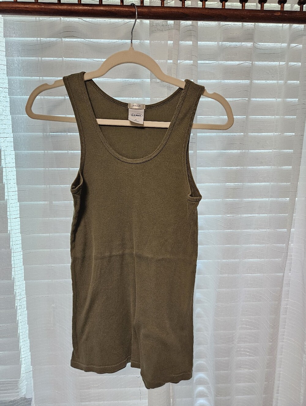 Old Navy Olive Green Ribbed Tank